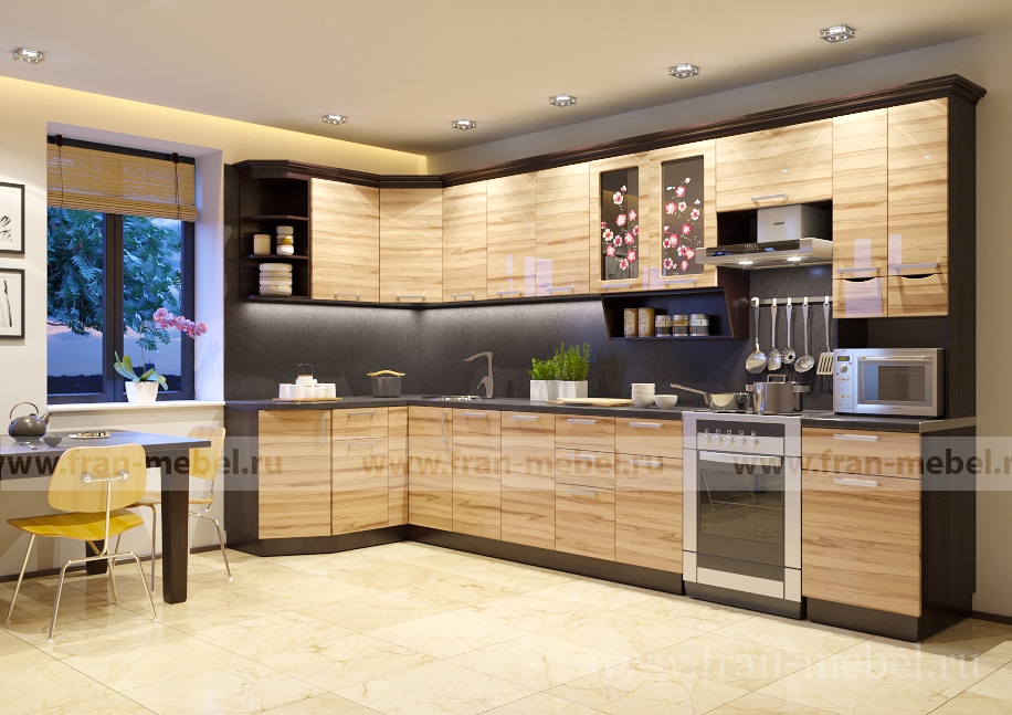 Фото Кухня Сакура 4 (Вики) угловая правая. Купить с доставкой