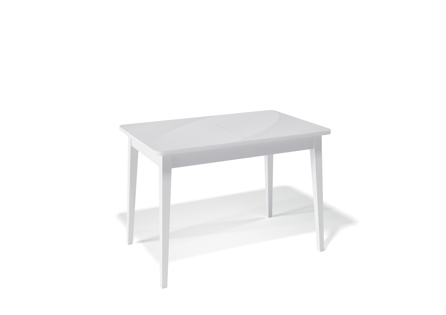 Фото Стеклянные столы, Стол обеденный Kenner 1100M белый/стекло белое. Купить с доставкой