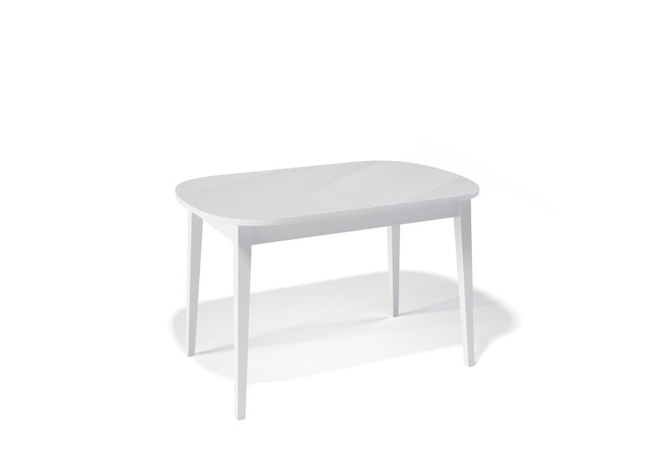 Фото Стеклянные столы, Стол обеденный Kenner 1300M белый/стекло белое. Купить с доставкой