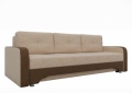 Диван «Ник-3» бежево-коричневый белый от компании «Фран мебель» – 1 фото
