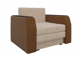 Кресло-кровать «Атланта» бежево-коричневый вельвет