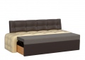 Кухонный диван «Люксор» бежево-коричневый белый от компании «Фран мебель» – 2 фото
