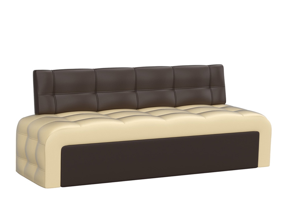 Кухонный диван «Люксор» бежево-коричневый белый от компании «Фран мебель» – 1 фото