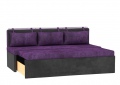 Кухонный диван «Метро» фиолетово-черный белый от компании «Фран мебель» – 2 фото
