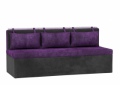 Кухонный диван «Метро» фиолетово-черный белый от компании «Фран мебель» – 1 фото