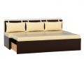 Кухонный диван «Метро» бежево-коричневый белый от компании «Фран мебель» – 2 фото