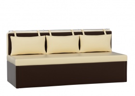 Кухонный диван «Метро» бежево-коричневый