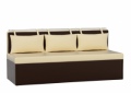 Кухонный диван «Метро» бежево-коричневый белый от компании «Фран мебель» – 1 фото