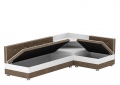 Кухонный диван «Милан» коричневый вельвет белый от компании «Фран мебель» – 2 фото