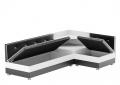 Кухонный диван «Милан» черный белый от компании «Фран мебель» – 2 фото