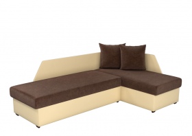 Угловой диван «Андора» коричнево-бежевый