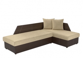 Угловой диван «Андора» бежево-коричневый