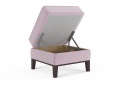 Пуф «Неаполь» Розовый белый от компании «Фран мебель» – 2 фото
