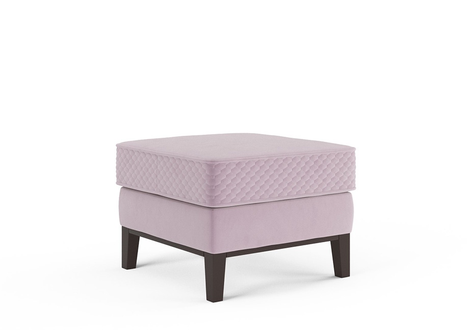 Пуф «Неаполь» Розовый белый от компании «Фран мебель» – 1 фото