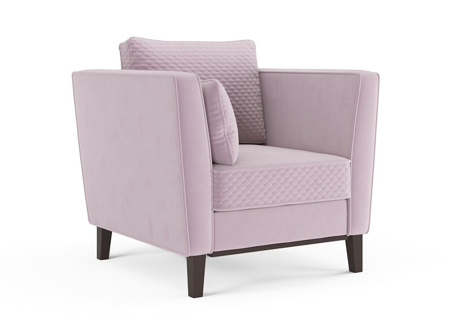 Кресло-кровать «Неаполь» Розовый белый от компании «Фран мебель» – 1 фото