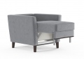 Кресло-кровать «Неаполь» Серый белый от компании «Фран мебель» – 5 фото