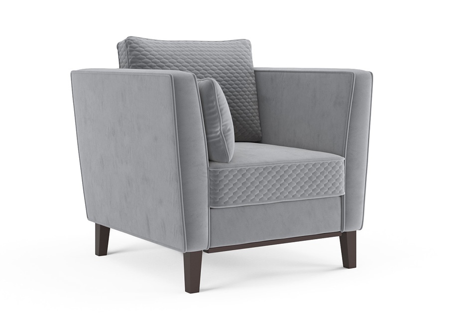 Кресло-кровать «Неаполь» Серый белый от компании «Фран мебель» – 1 фото