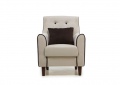 Кресло отдыха «Муссон» Velutto 01, Velutto 24 белый от компании «Фран мебель» – 2 фото