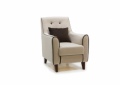Кресло отдыха «Муссон» Velutto 01, Velutto 24 белый от компании «Фран мебель» – 1 фото