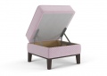 Пуф «Монреаль» Розовый белый от компании «Фран мебель» – 2 фото