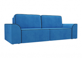 Прямой диван «Вилсон» (велюр/голубой)