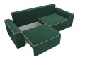 Прямой диван «Вилсон» (велюр/зеленый) белый от компании «Фран мебель» – 7 фото
