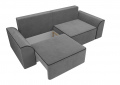 Прямой диван «Вилсон» (велюр/серый) белый от компании «Фран мебель» – 7 фото
