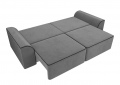 Прямой диван «Вилсон» (велюр/серый) белый от компании «Фран мебель» – 9 фото