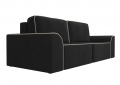 Прямой диван «Вилсон» (велюр/черный) белый от компании «Фран мебель» – 3 фото