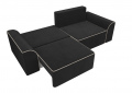 Прямой диван «Вилсон» (велюр/черный) белый от компании «Фран мебель» – 6 фото