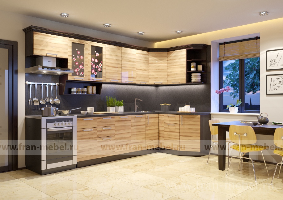Фото Кухня Сакура 3 (Вики) угловая левая. Купить с доставкой